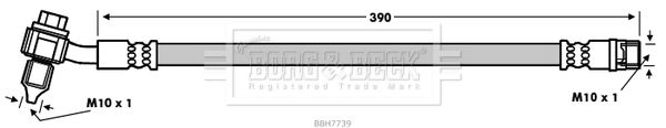 BORG & BECK Тормозной шланг BBH7739